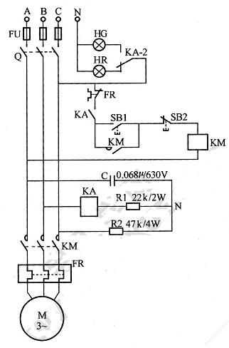 東莞電機(jī)的缺相和錯相保護(hù)電路圖說明